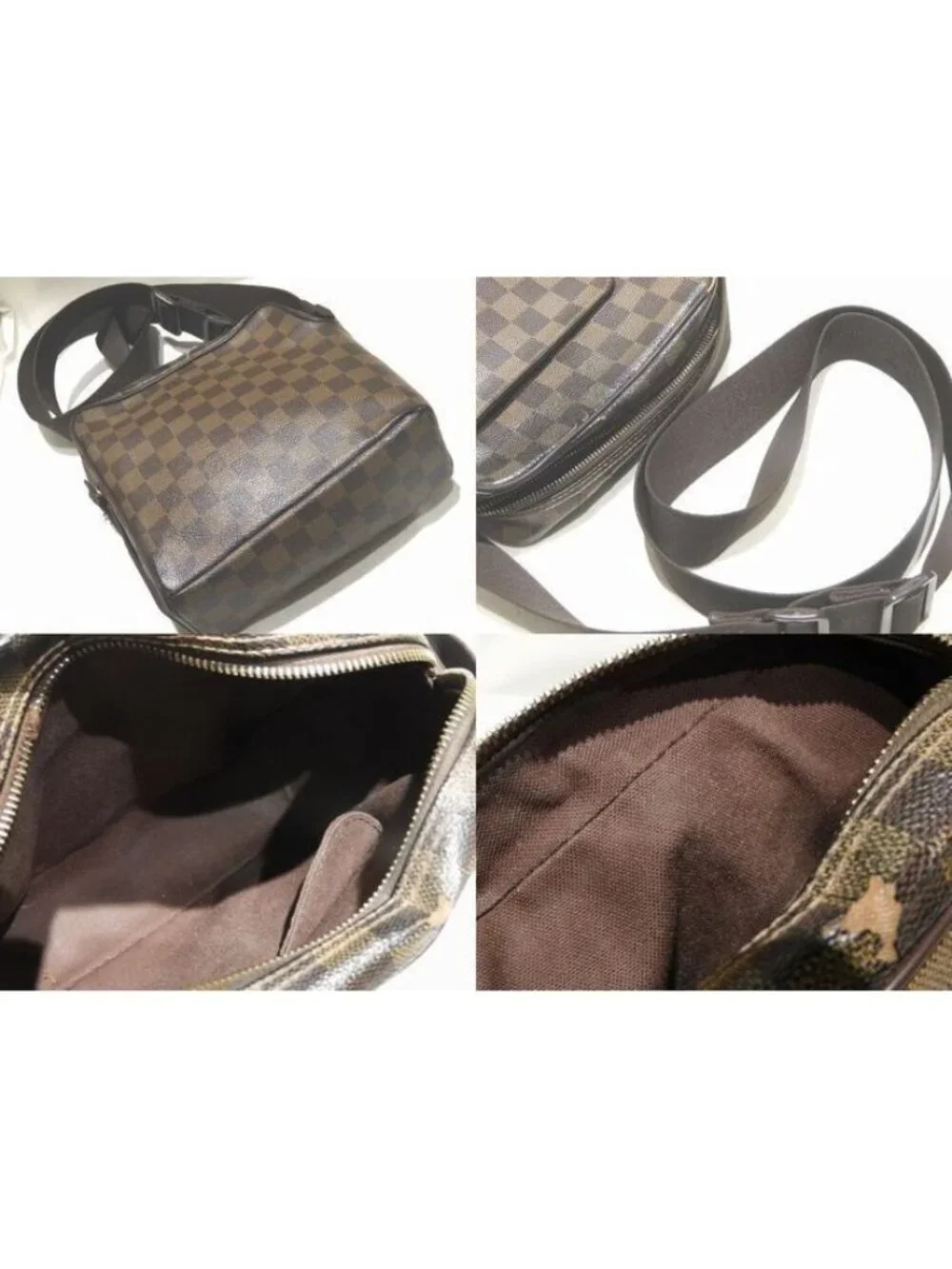 Louis Vuitton Olaf PM Shoulder Bag Damier Ebene Combined